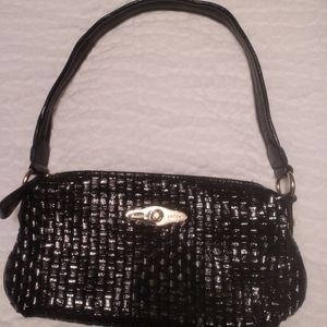 ELLIOTT LUCCA PURSE BLACK WOVEN WEAVE